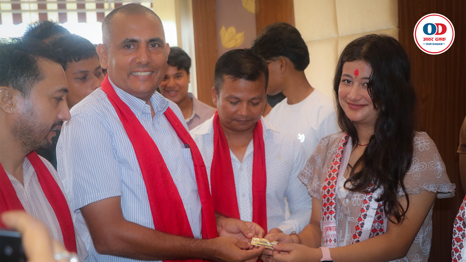 सर्वोदय अंग्रेजी माविले कक्षा ११ का नवआगन्तुक विद्यार्थीलाई गर्‍यो भव्य स्वागत